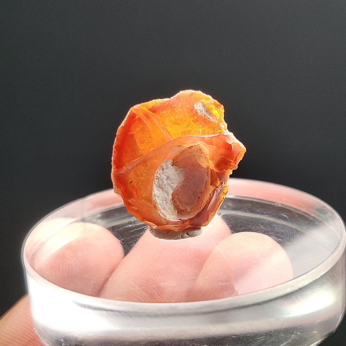 Mexican Fire Agate Crystal 4g, High