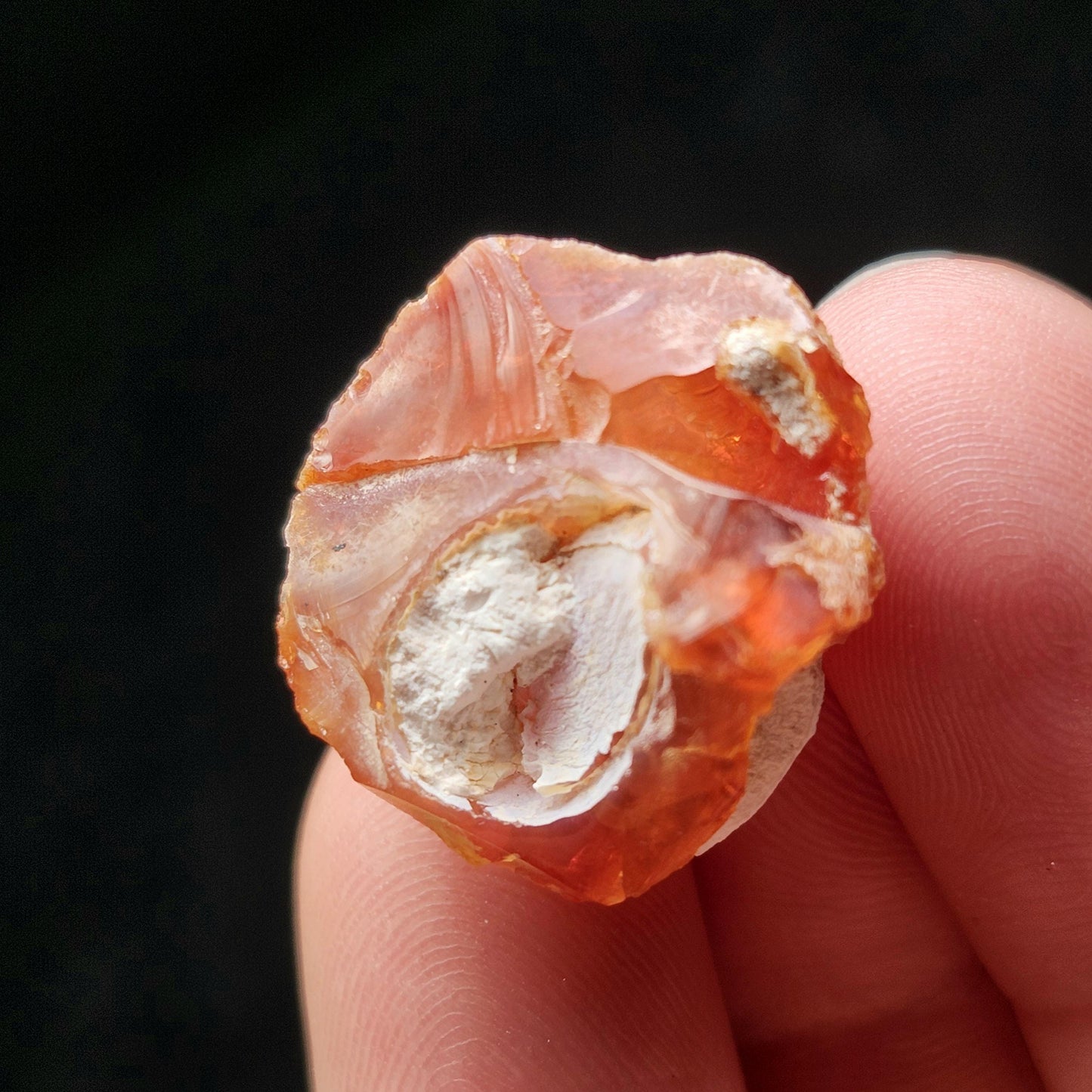 Mexican Fire Agate Crystal 4g, High