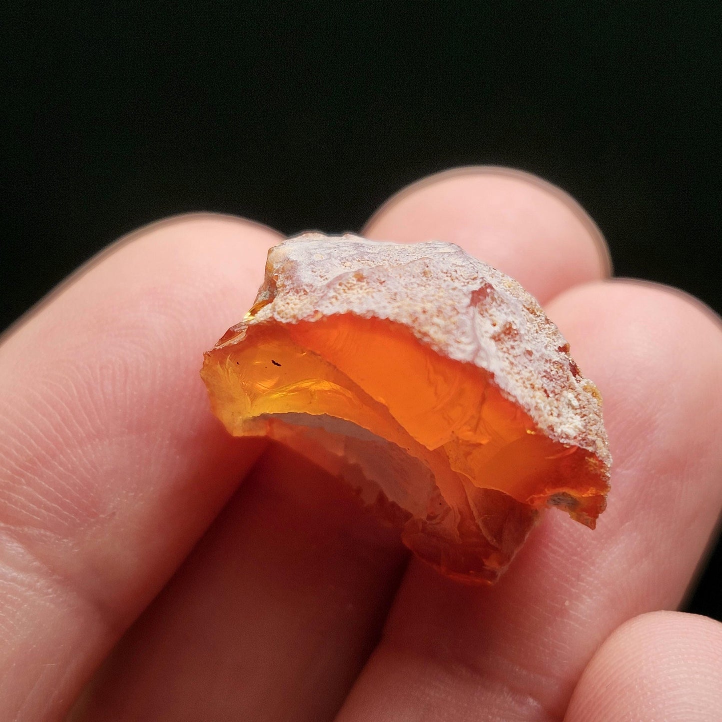 Mexican Fire Agate Crystal 4g, High