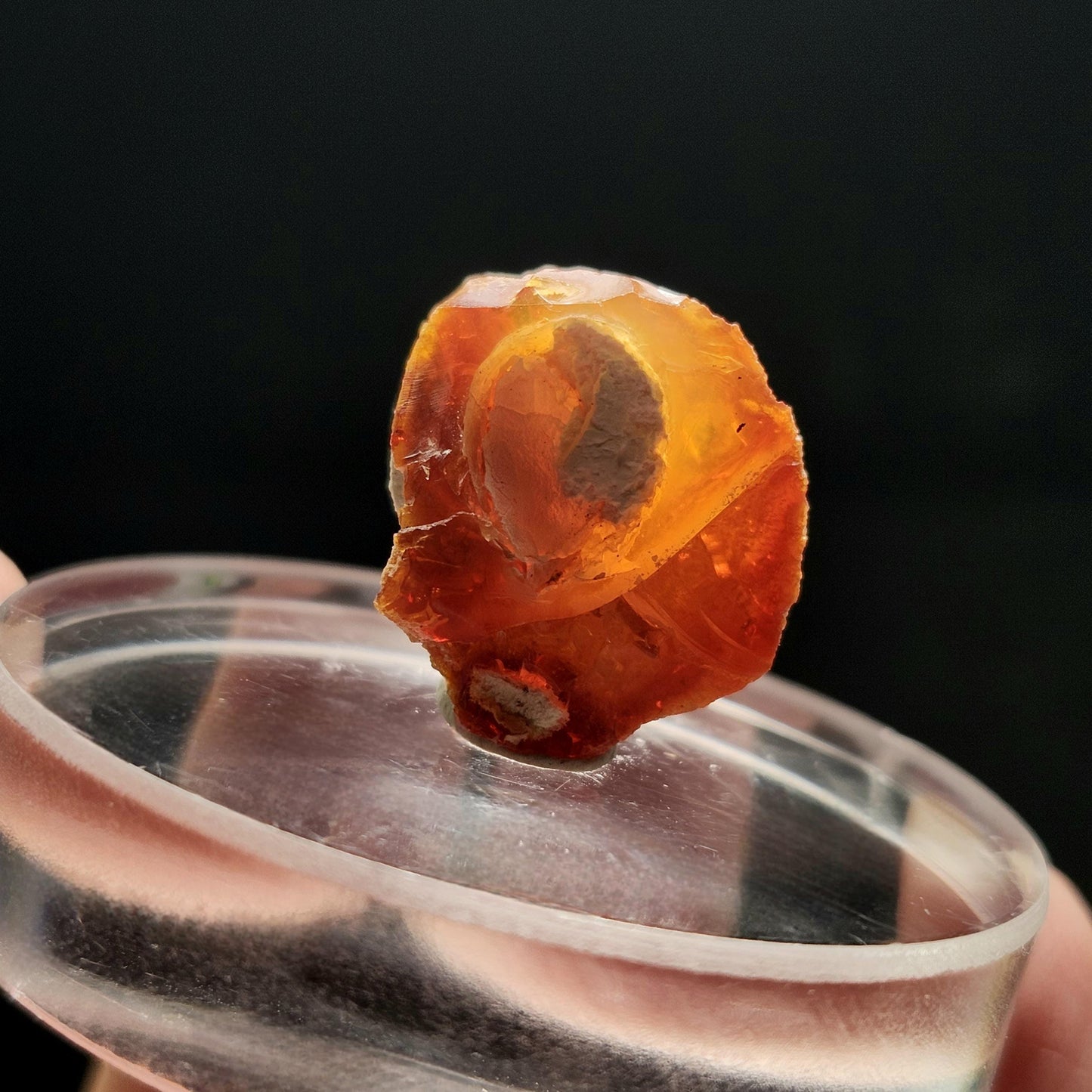 Mexican Fire Agate Crystal 4g, High