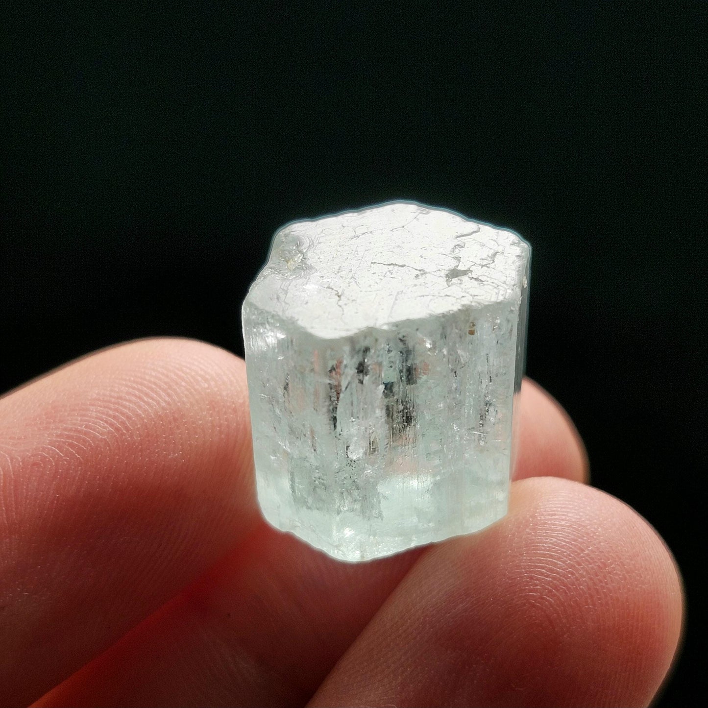 Double Terminated Aquamarine Crystal 5.54g, Raw Aquamarine Specimen