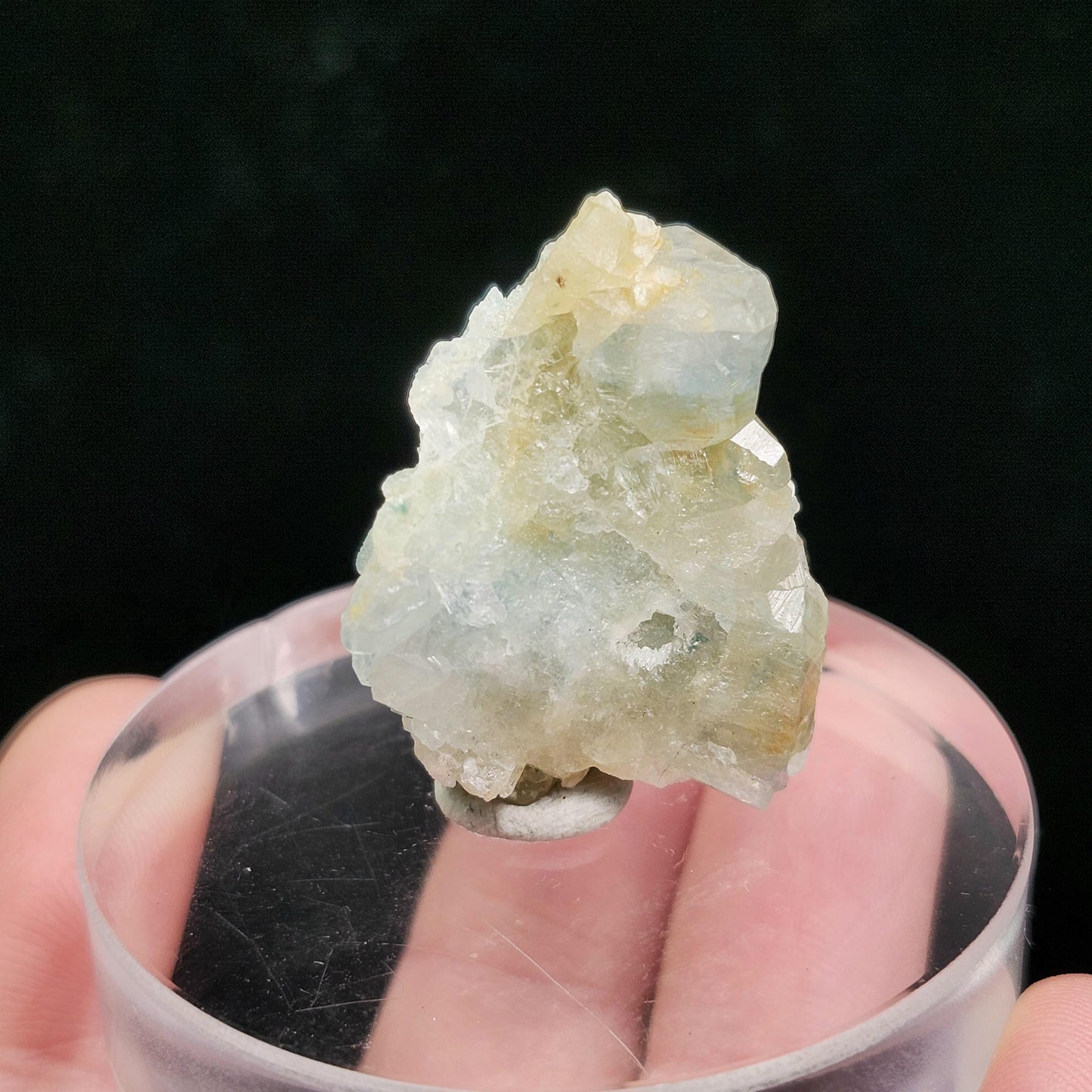 RARE Blue & Gold Euclase Crystal Cluster 14.6g, Brazilian Euclase Specimen