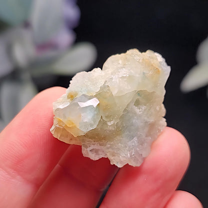 RARE Blue & Gold Euclase Crystal Cluster 14.6g, Brazilian Euclase Specimen