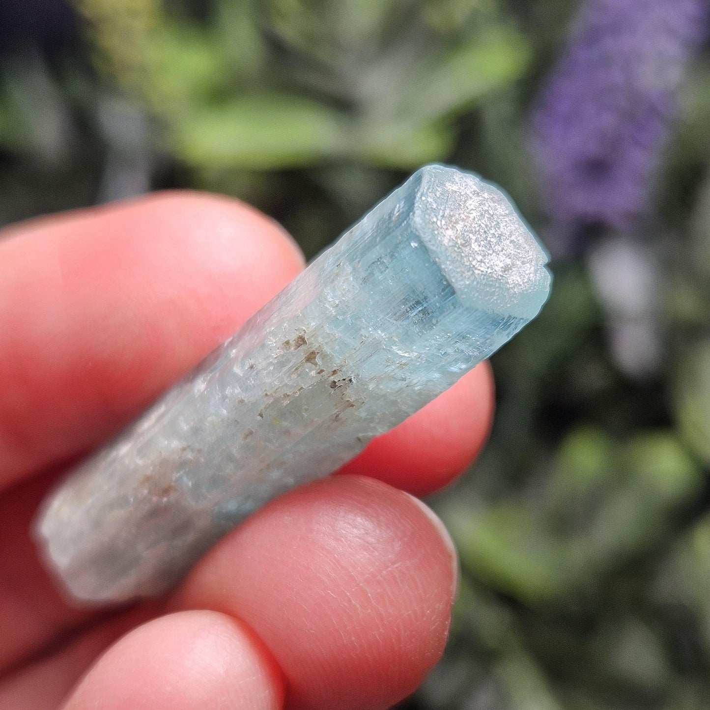 Aquamarine Phantom Double Terminated Crystal 6.6g