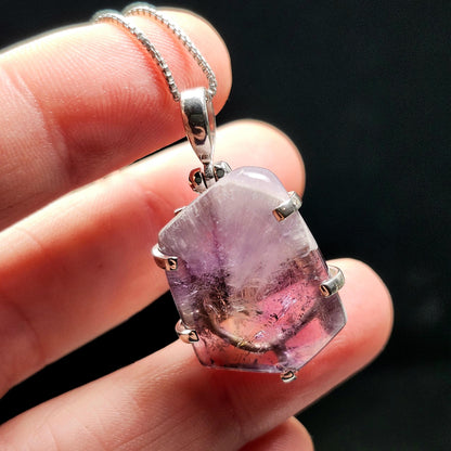 Auralite 23 Crystal Pendant, Sterling Silver