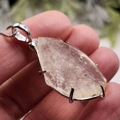 Libyan Desert Glass Pendant, Sterling Silver