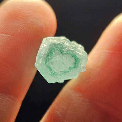 Phantom Aquamarine Crystal 3.8g, Aquamarine & Emerald Raw Specimen