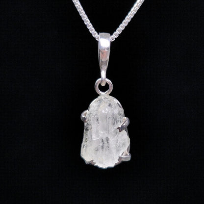 Terminated Phenacite Pendant, Sterling Silver