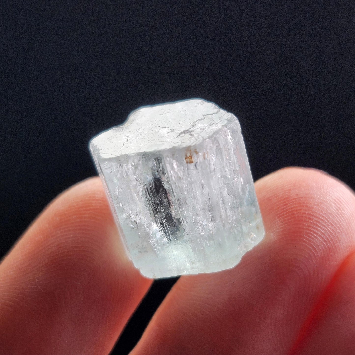 Double Terminated Aquamarine Crystal 5.54g, Raw Aquamarine Specimen
