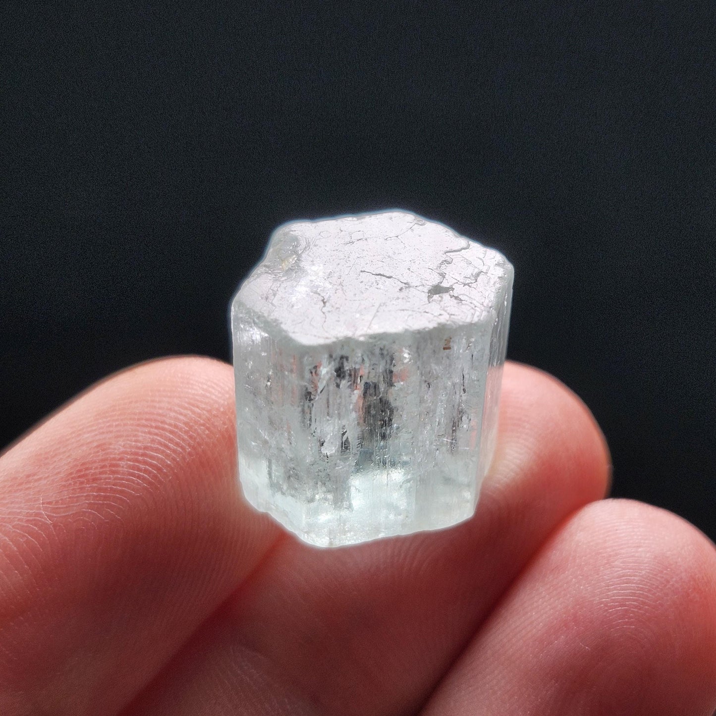 Double Terminated Aquamarine Crystal 5.54g, Raw Aquamarine Specimen