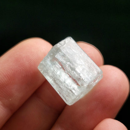 Double Terminated Aquamarine Crystal 5.54g, Raw Aquamarine Specimen