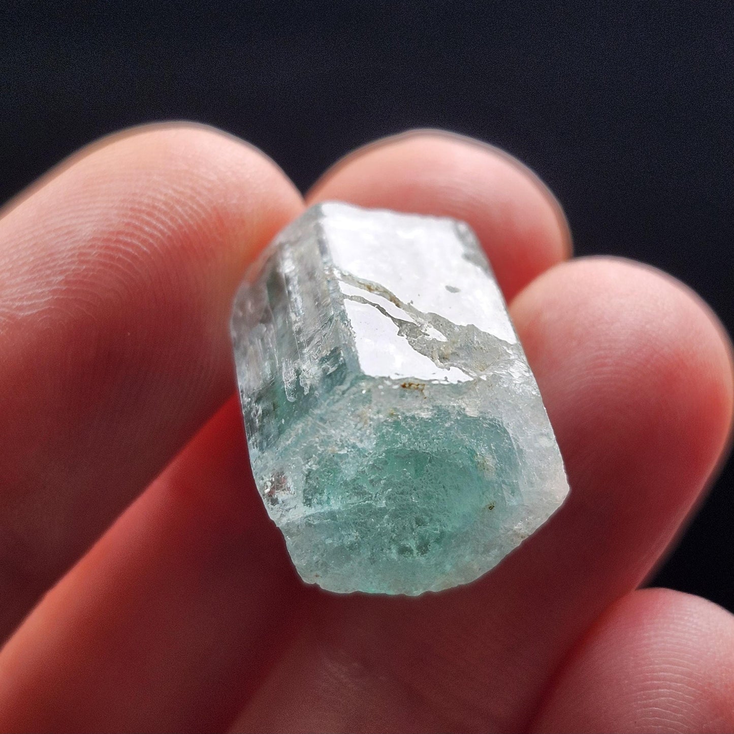 Phantom Emerald Aquamarine Crystal 5.7g