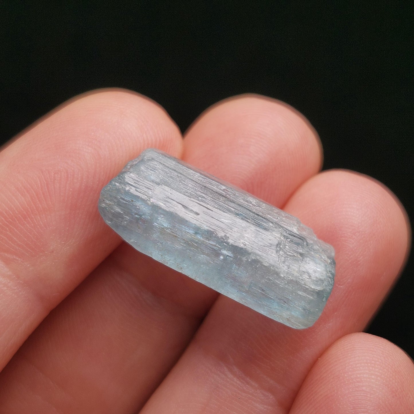 Vanadium Emerald Phantom Crystal 3.8g, Aquamarine & Emerald Raw Specimen