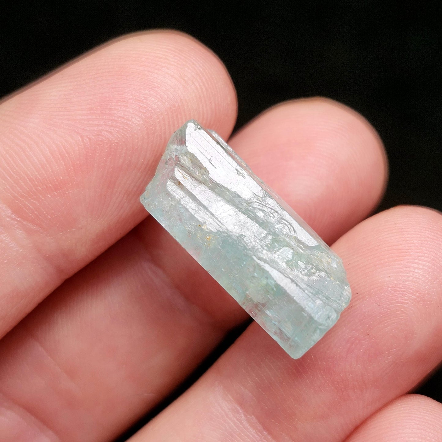 Terminated Emerald Crystal 2.8g, Nigerian Vanadium Emerald, Green Beryl
