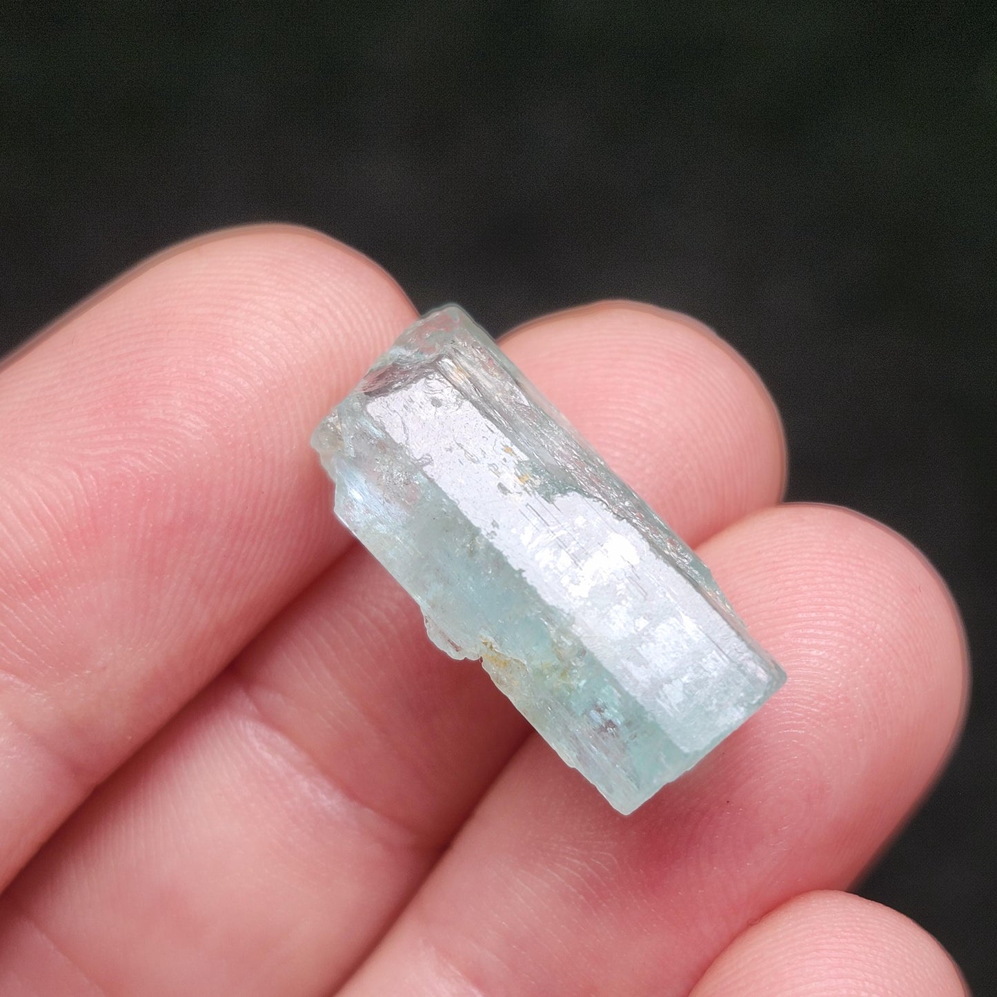 Terminated Emerald Crystal 2.8g, Nigerian Vanadium Emerald, Green Beryl