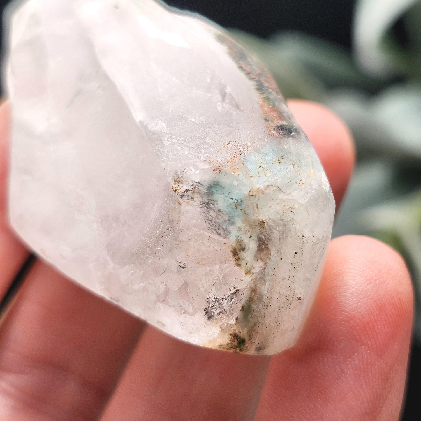 Ajoite Quartz Crystal 37g