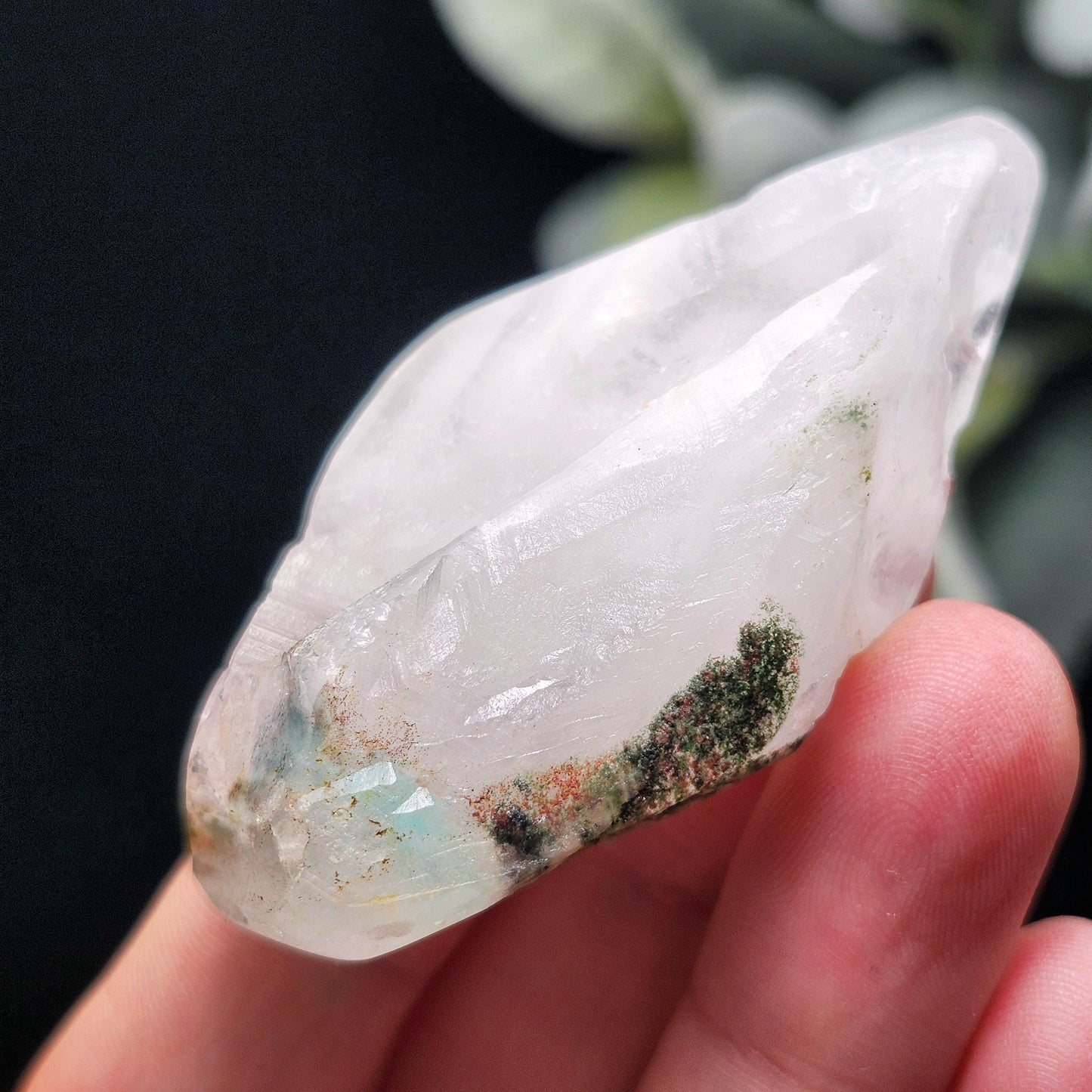 Ajoite Quartz Crystal 37g