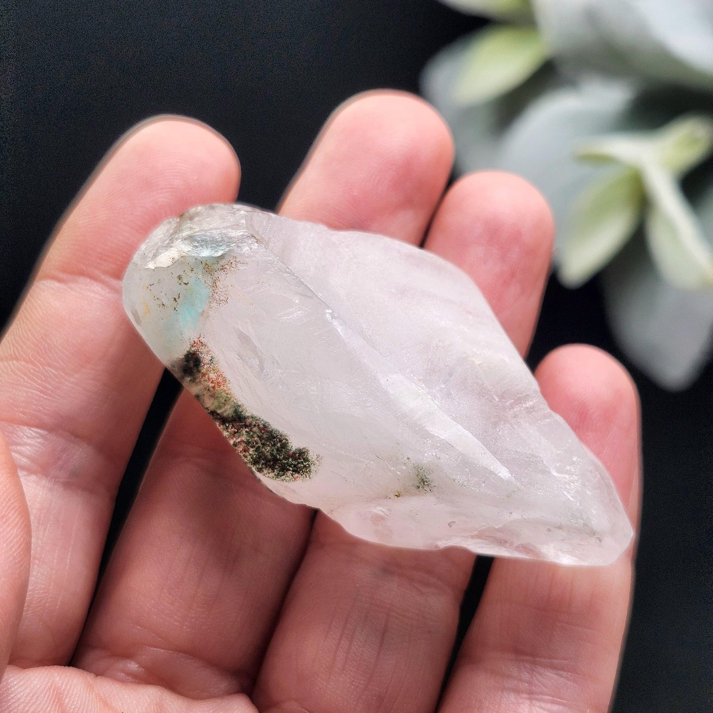 Ajoite Quartz Crystal 37g