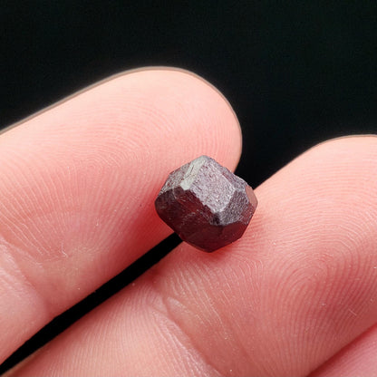 Cherry Garnet Dodecahedron Crystal (5