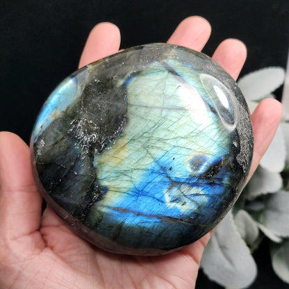 LARGE Labradorite Palm Stone 403g