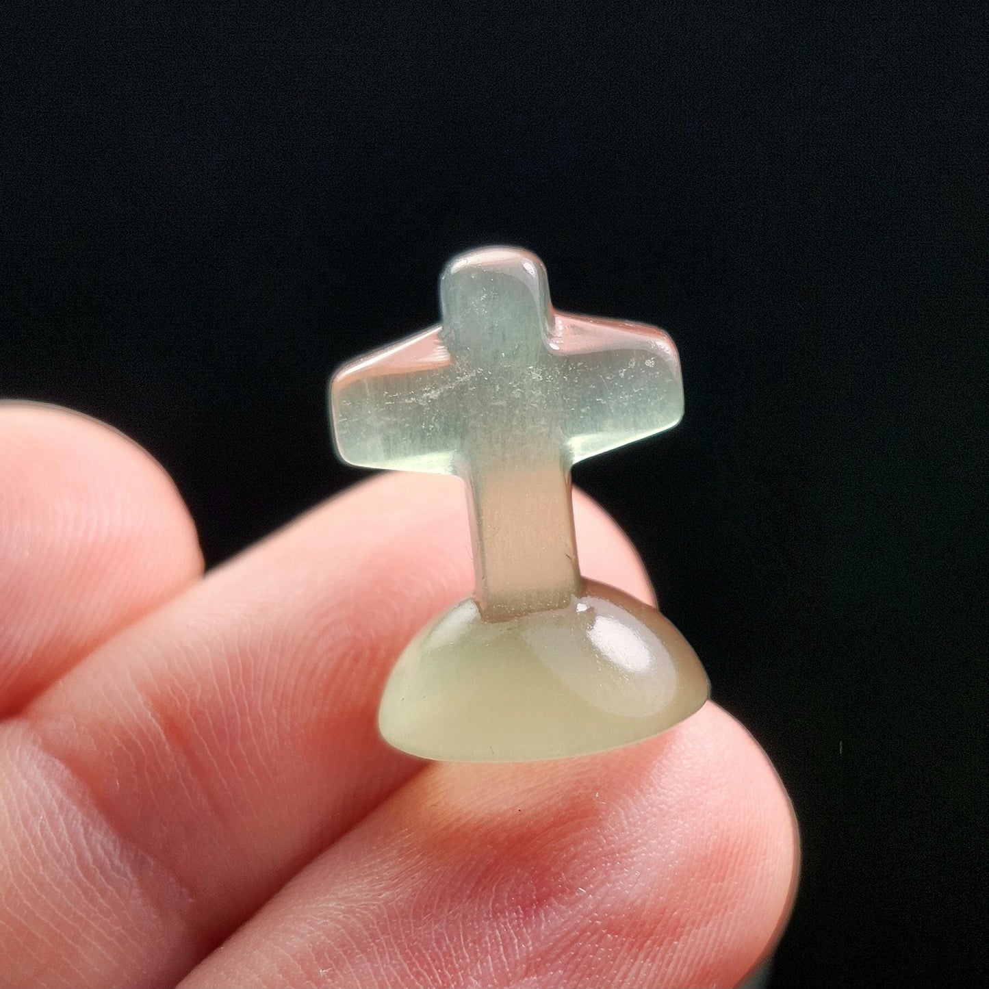 Rainbow Fluorite Cross