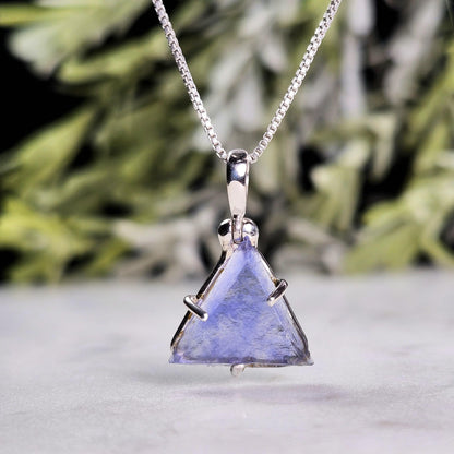 UV Bingham Blue Fluorite Pendant, Sterling Silver