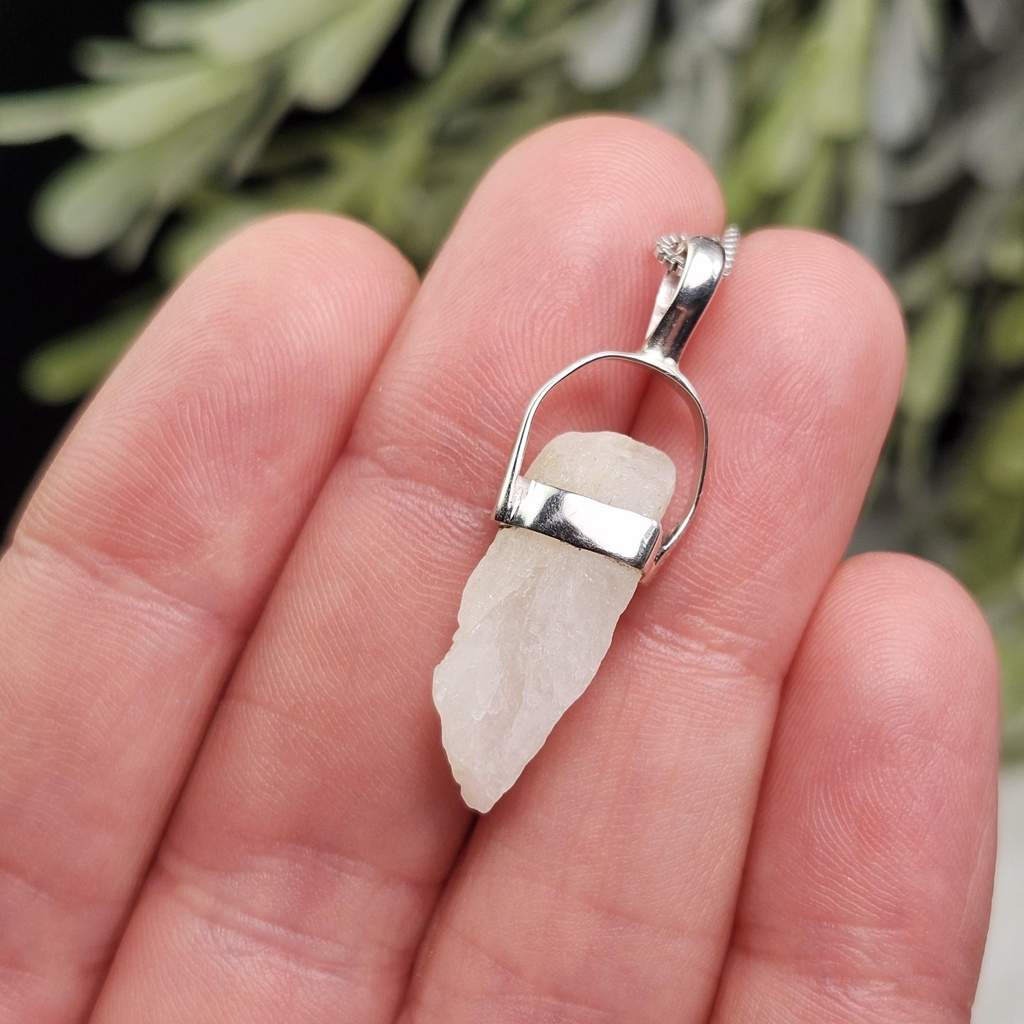 Phenacite Pendant, Sterling Silver Nigerian Phenakite Necklace