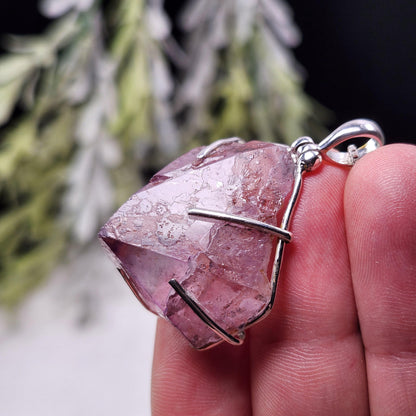 Auralite 23 Crystal Pendant, Sterling Silver