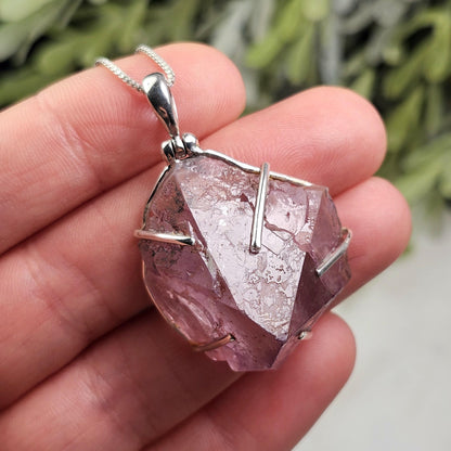 Auralite 23 Crystal Pendant, Sterling Silver