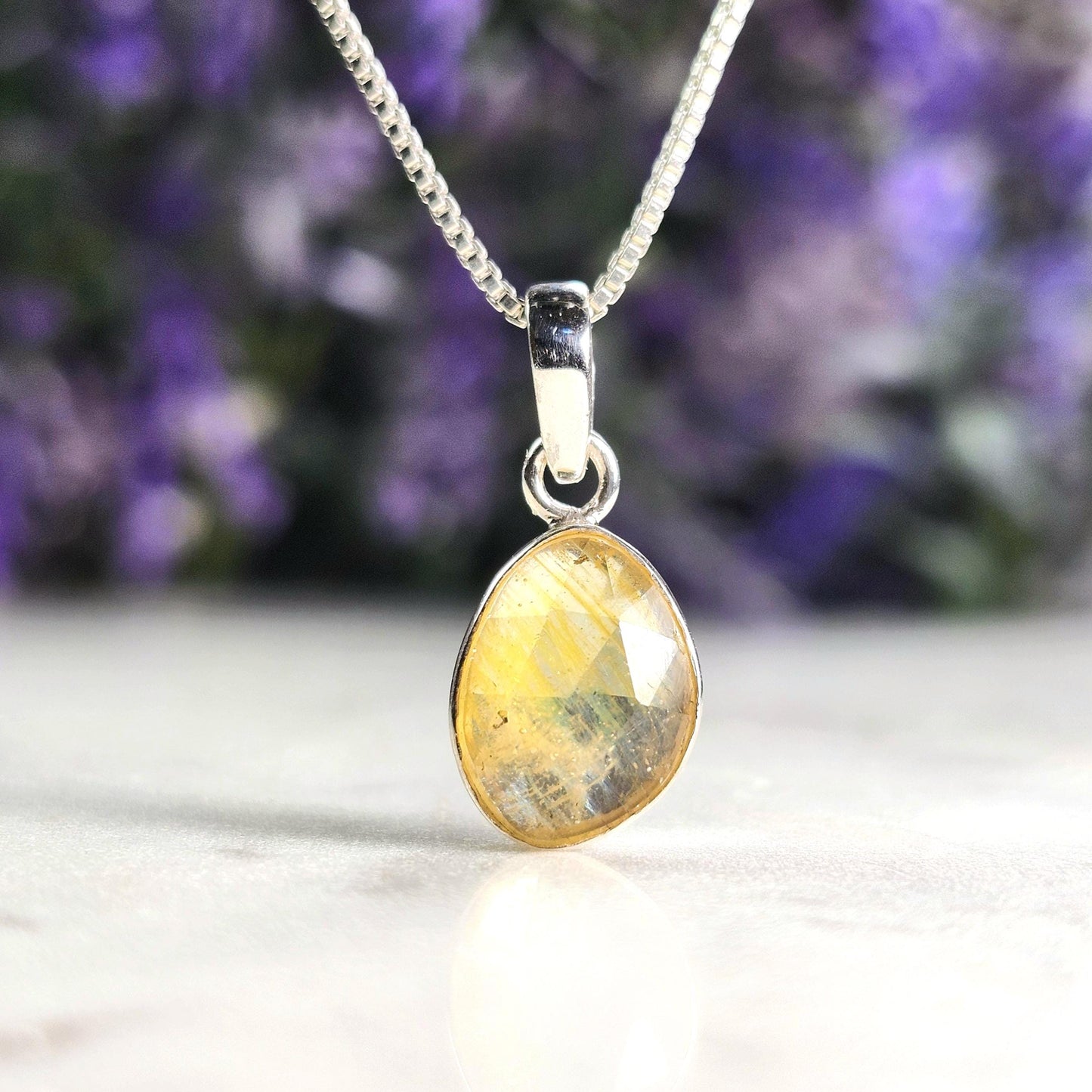 Yellow Sapphire Pendant