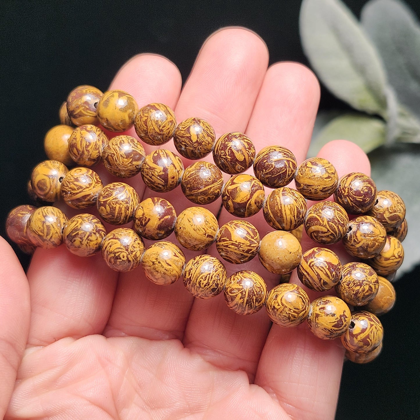 Calligraphy Jasper Bracelet