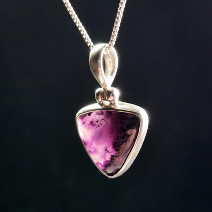 Gel Sugilite Pendant, Sterling Silver
