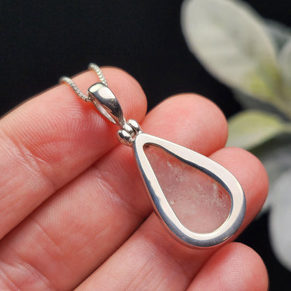 Libyan Desert Glass Pendant, Sterling Silver