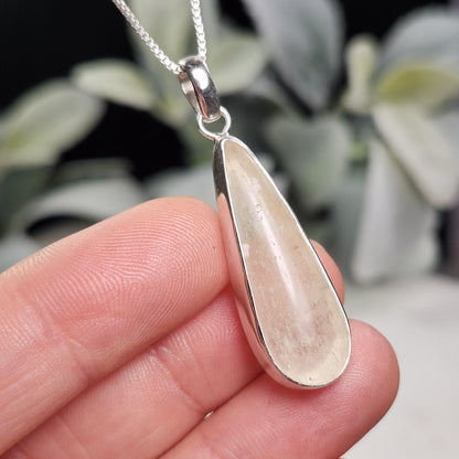 Libyan Desert Glass Pendant, Sterling Silver