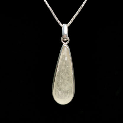 Libyan Desert Glass Pendant, Sterling Silver