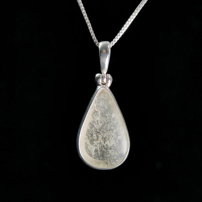 Libyan Desert Glass Pendant, Sterling Silver