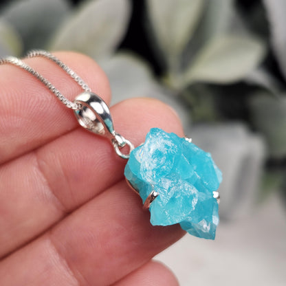 Smithsonite Crystal Pendant, Sterling Silver