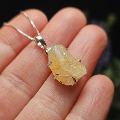 Golden Phenacite Pendant