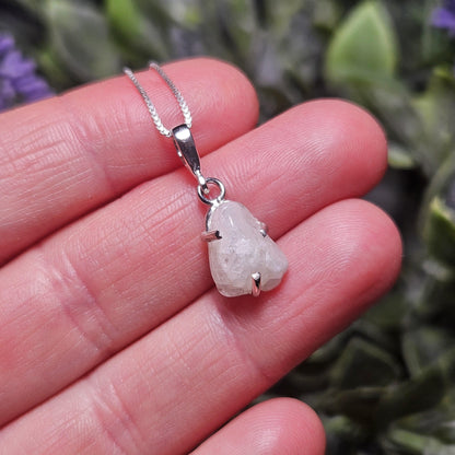 Polished Phenacite Pendant, Sterling Silver