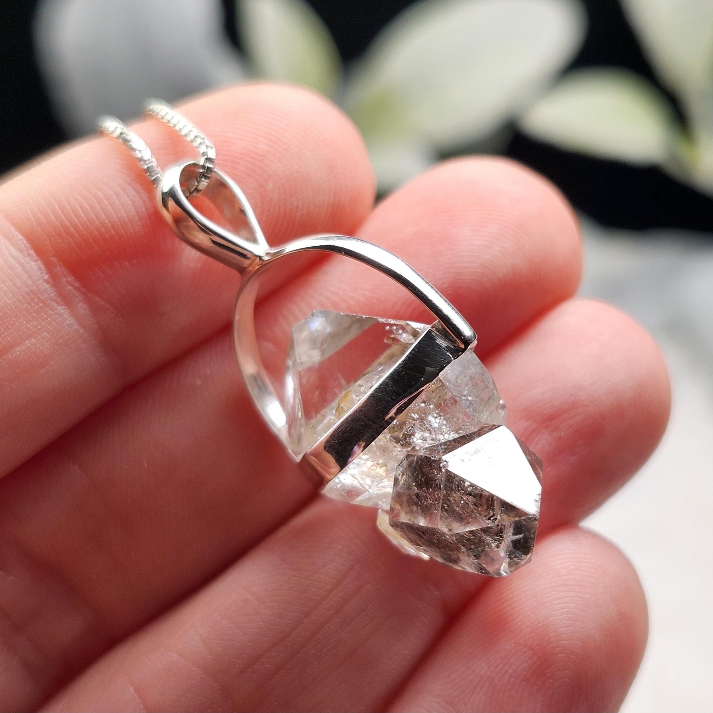 MANIFESTATION Herkimer Diamond Pendant