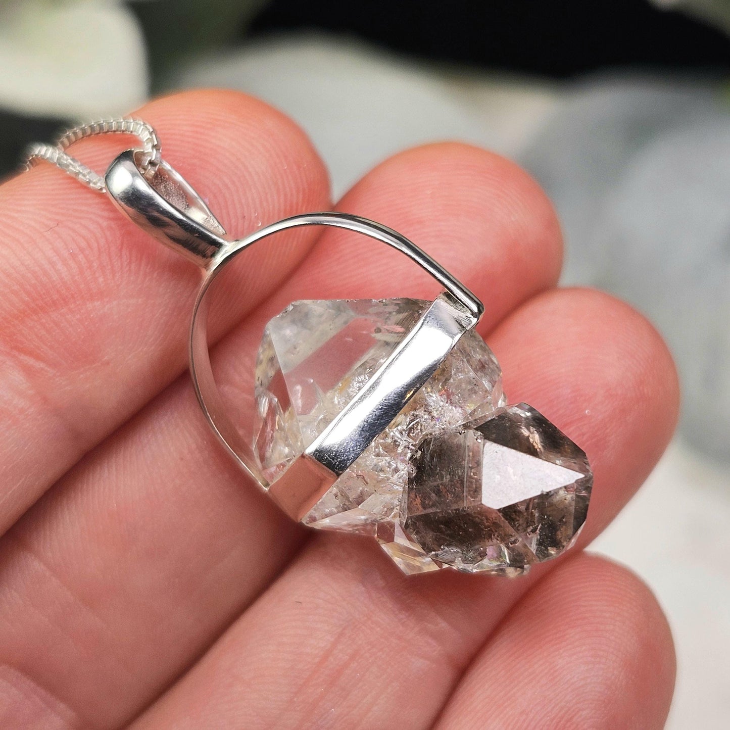 MANIFESTATION Herkimer Diamond Pendant