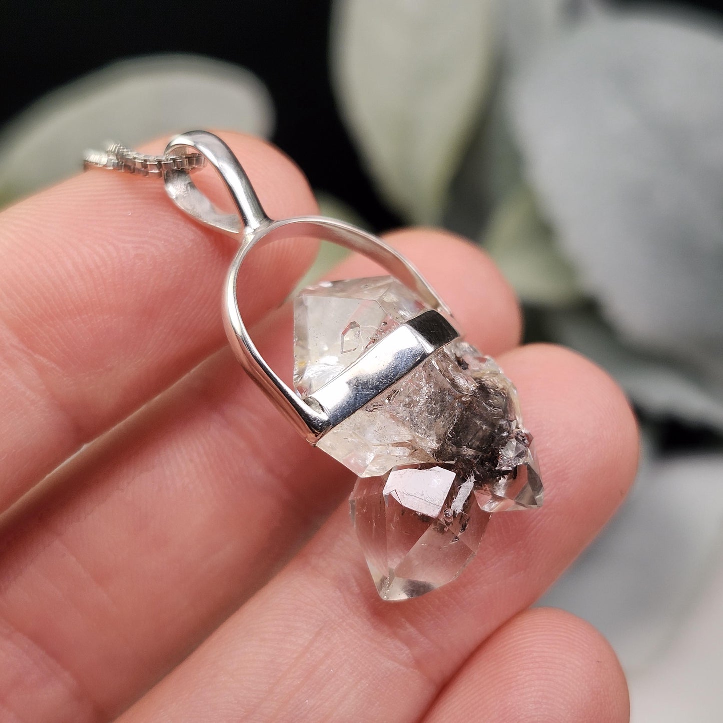 MANIFESTATION Herkimer Diamond Pendant