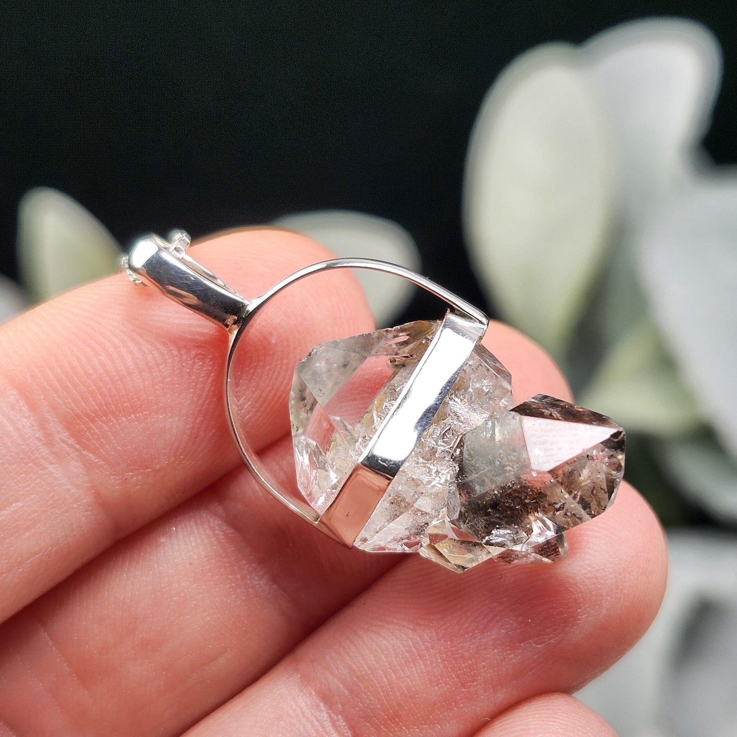 MANIFESTATION Herkimer Diamond Pendant