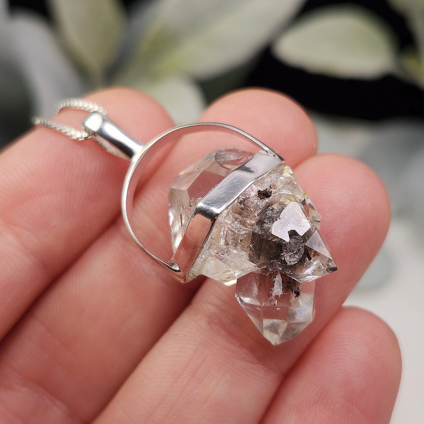 MANIFESTATION Herkimer Diamond Pendant