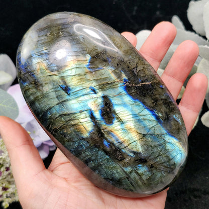 LARGE Labradorite Palm Stone 1lb