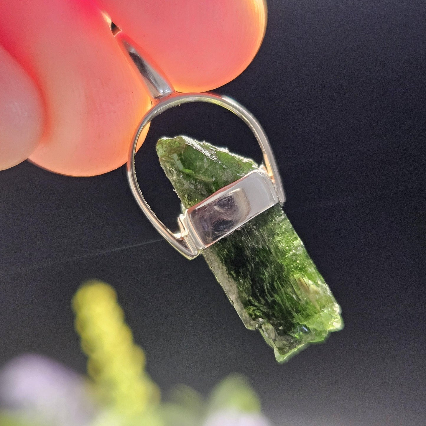 Chrome Diopside Pendant