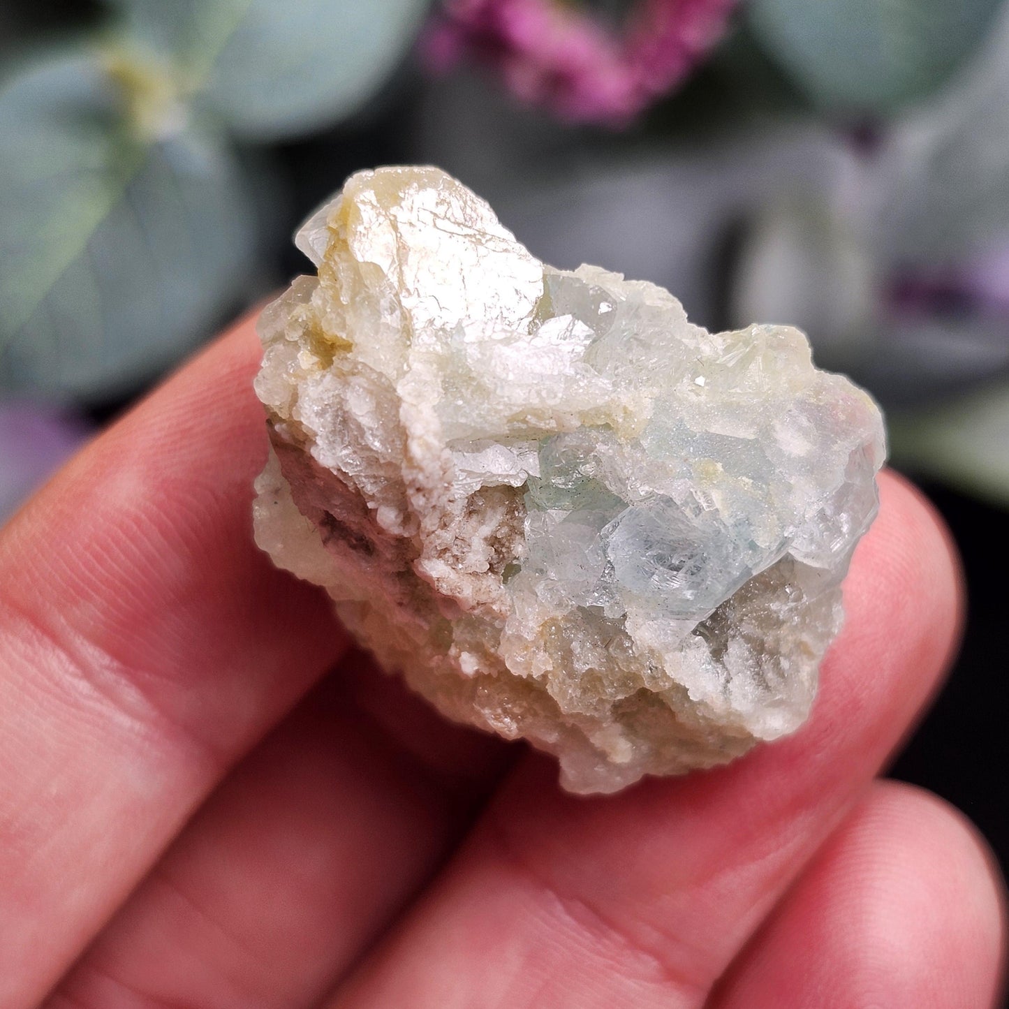 RARE Blue & Gold Euclase Crystal Cluster 14.6g, Brazilian Euclase Specimen