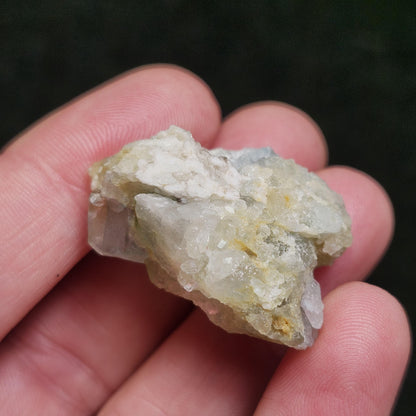 RARE Blue & Gold Euclase Crystal Cluster 14.6g, Brazilian Euclase Specimen