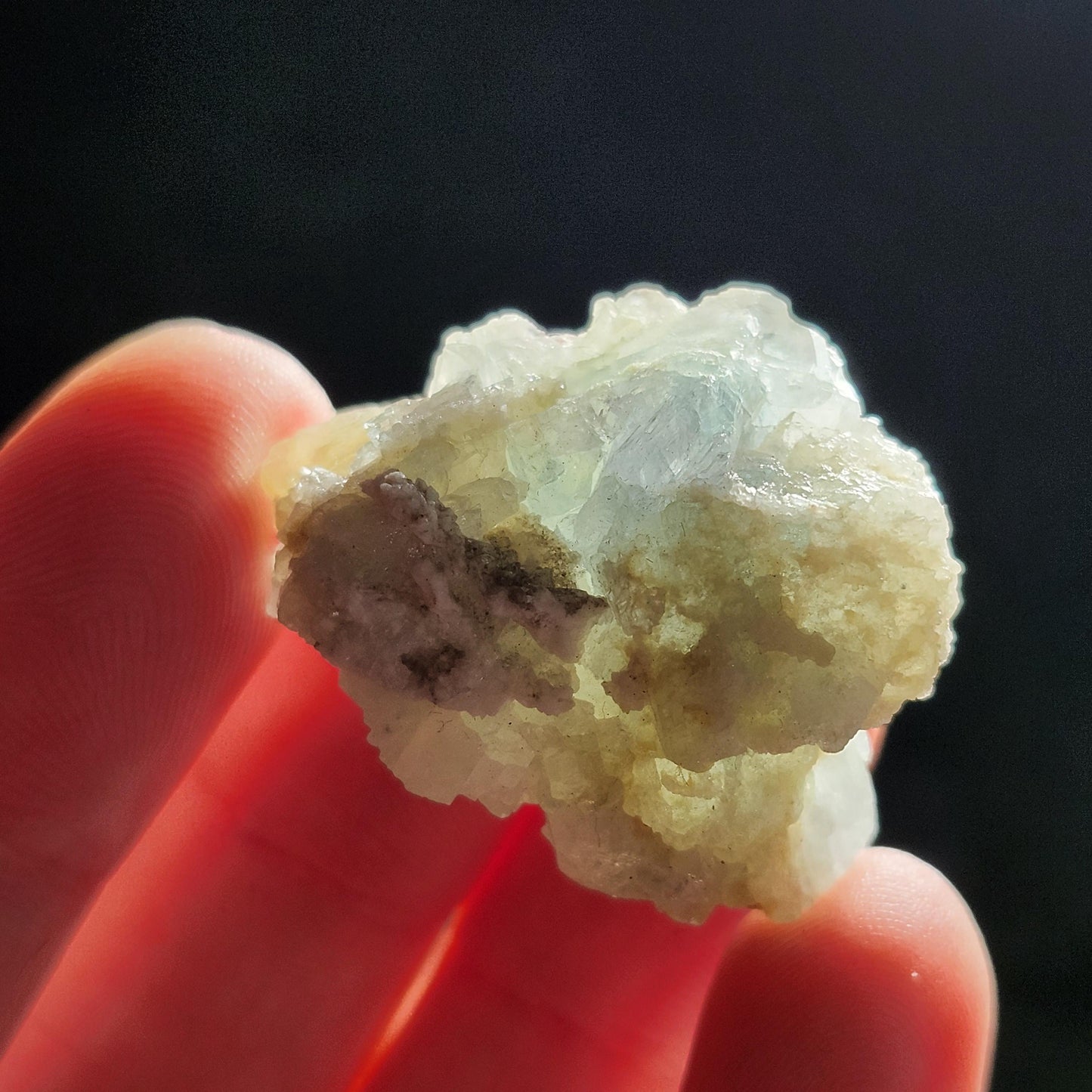 RARE Blue & Gold Euclase Crystal Cluster 14.6g, Brazilian Euclase Specimen