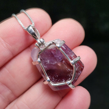Auralite 23 Crystal Pendant, Sterling Silver